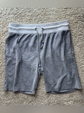 Top Driver Gray Heather Drawstring Lounge Sweat Shorts Men’s Medium
